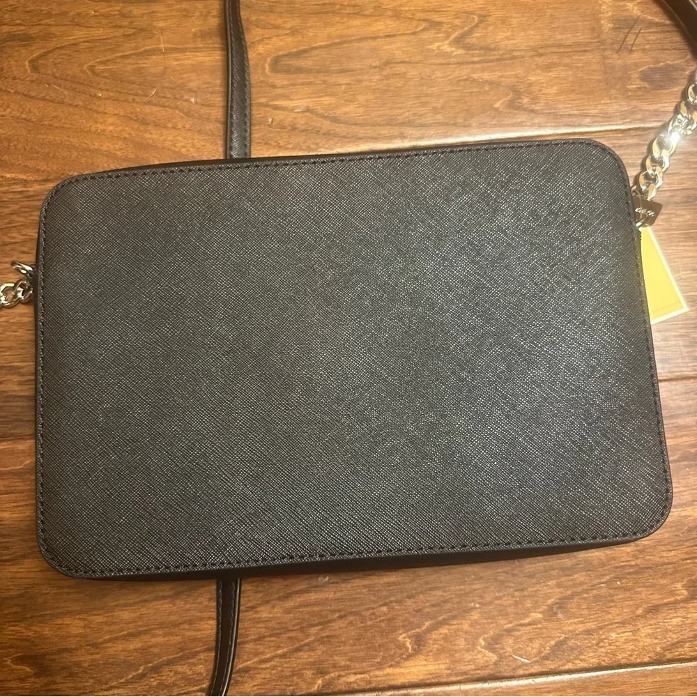 Michael Kors Jet Set Travel Large East/West Crossbody Black Purse NWT - Picture 13 of 14